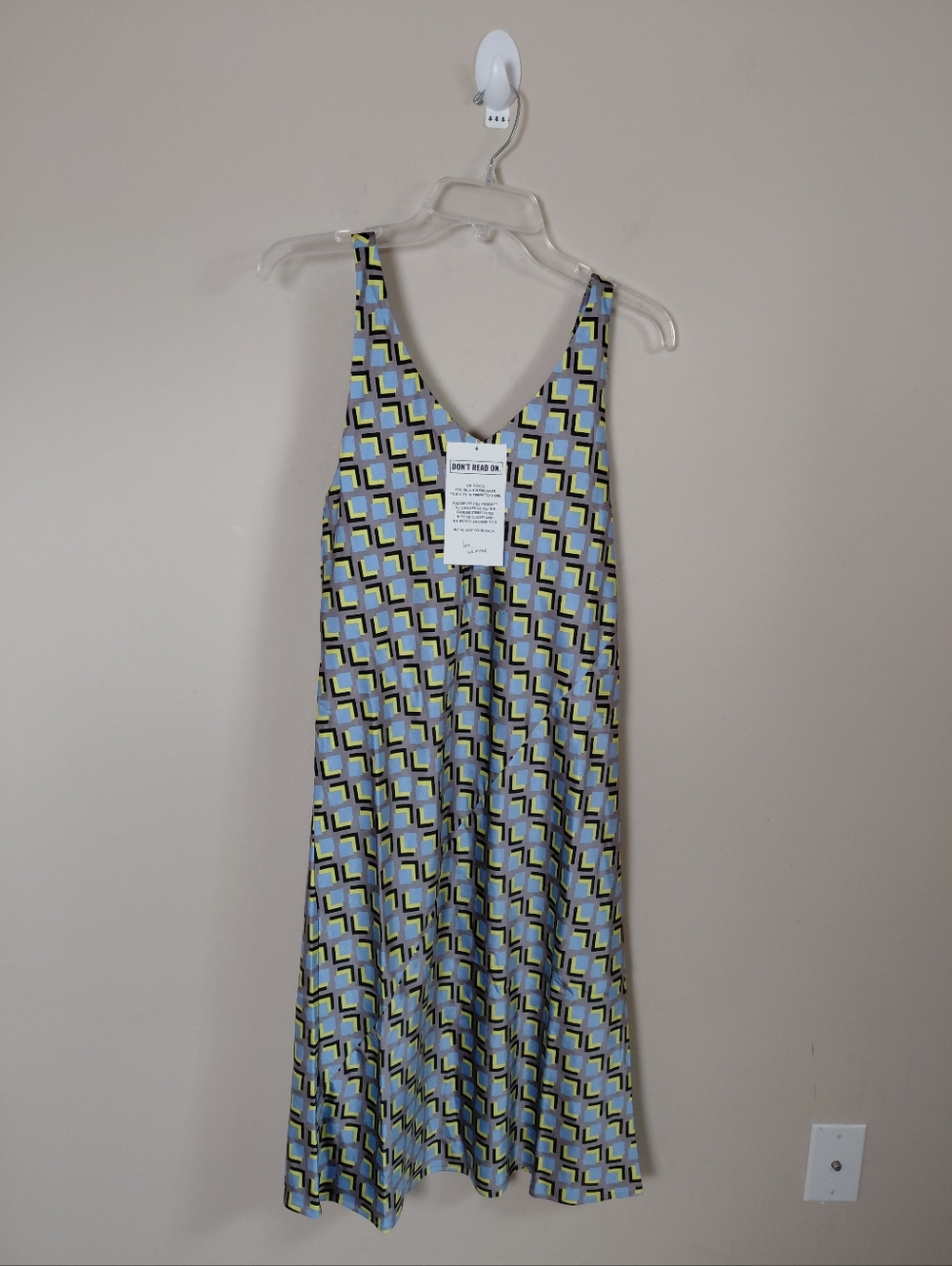 Wildfang The Empower Adjustable satin slip dress in sage size XS